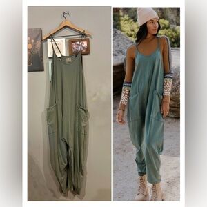 Free People FP Movement Hot Shot Onesie • Lush Pine Green • XL • EUC
